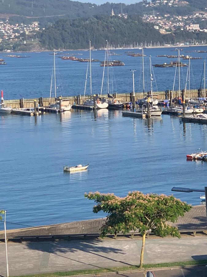 mirador puerto nautico Moaña Exterior foto
